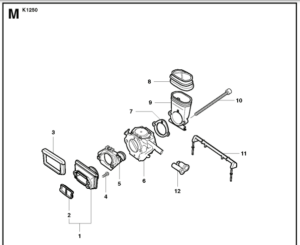 Husqvarna K1250 14in Rail Saw Carburettor