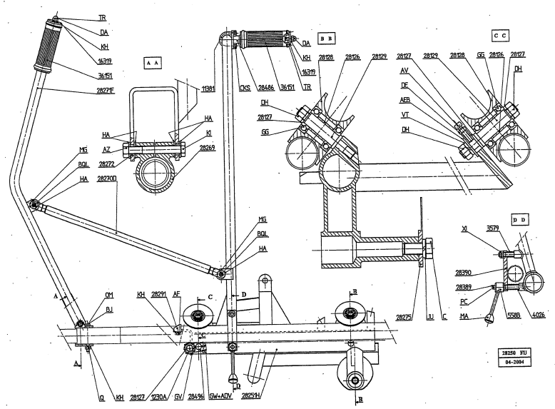 Geismar NR16-006 MV3 Rail Profile Trolley