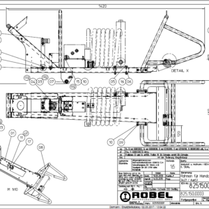 Plasser Robel Clipping Machine 34.01 Frame for GX200