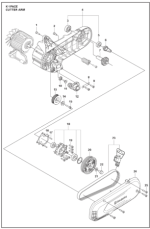 Husqvarna K1 PACE 94V 14'' Cutter Arm