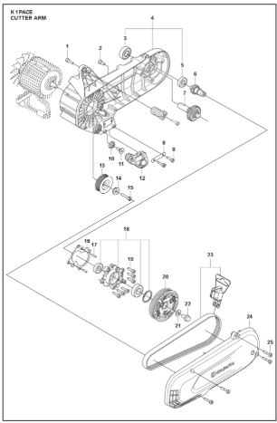 Husqvarna K1 PACE 94V 14” Cutter Arm