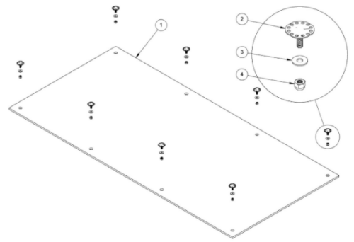 Permaquip Link Trolley MK2 Trolley Deck and Fasteners