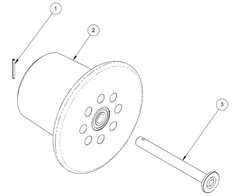 Permaquip Link Trolley MK2 Wheel and Axle