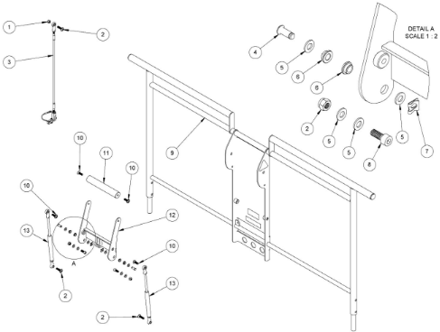 Permaquip Link Trolley MK2 Push & Break Release Handle