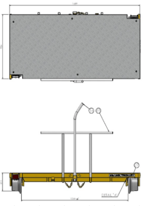 LT1000LU Rail Trolley