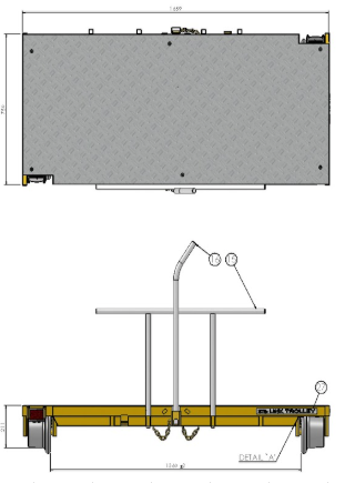 LT1000LU Rail Trolley
