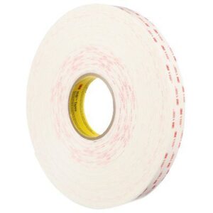 VHB# TAPE 4950F, WHITE, 12MM X 33M