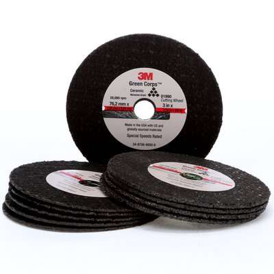 GREEN CORPS CUT-OFF WHEEL, 3 IN