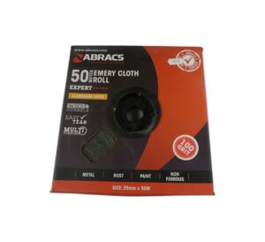 ABRACS EMERY ROLL 25MM X 50M X 100GRIT