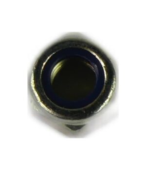 M6 NYLON INSERT NUT ZINC AND YELLOW DIN