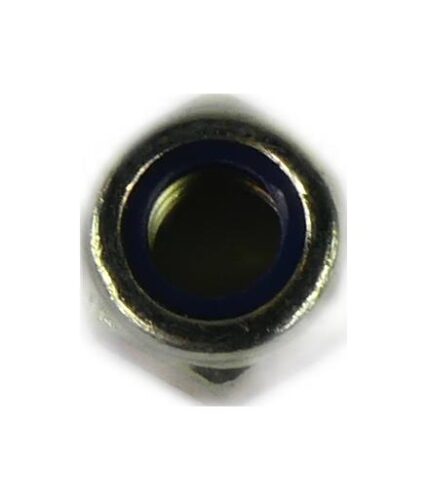 M6 NYLON INSERT NUT ZINC AND YELLOW DIN