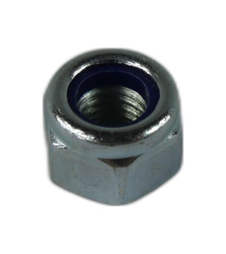 M8 NYLON INSERT NUT DIN 982 BZP TYPE P