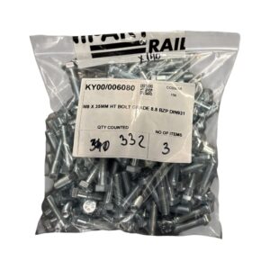 M8 X 35MM HT BOLT GRADE 8.8 BZP DIN931