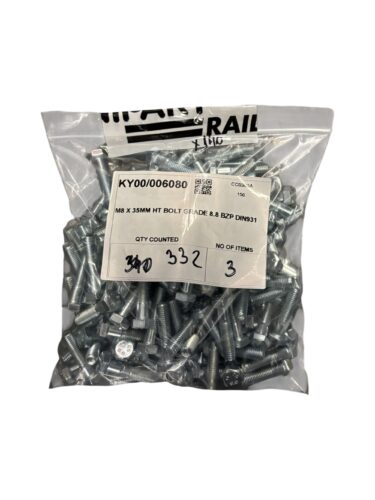 M8 X 35MM HT BOLT GRADE 8.8 BZP DIN931