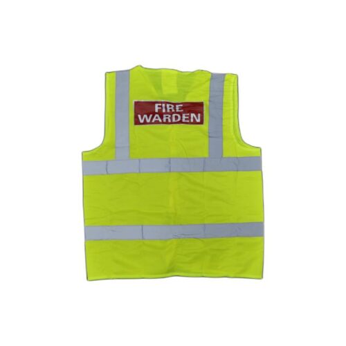 FIRE WARDEN  HI VIS VEST YELLOW  LGE C/W