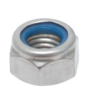 M4 NYLON INSERT NUT ISO7040 / DIN982 A2-