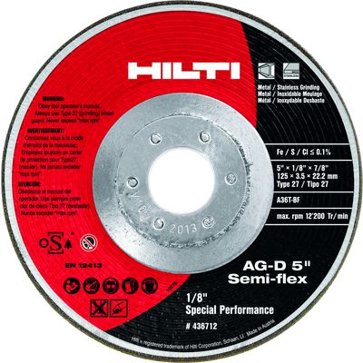 GRINDING WHEEL AG-D 5″X1/8″X7/8″ SF SP