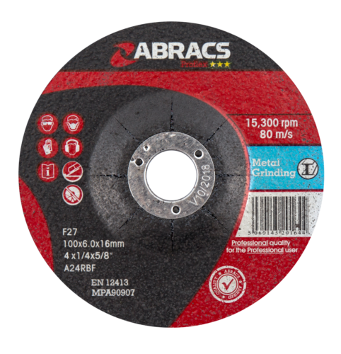 PROFLEX 100X6X16MM DPC METAL GRIND DISC