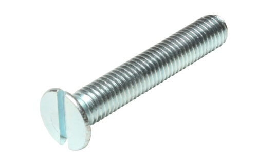 M6 X 30 MS SLT CSK MACHINE SCREW BZP