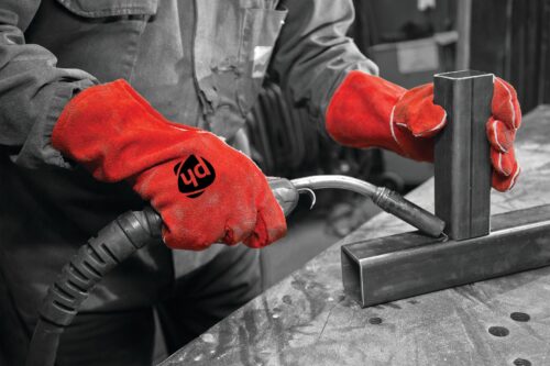 CHROME LEATHER WELDING GAUNTLET