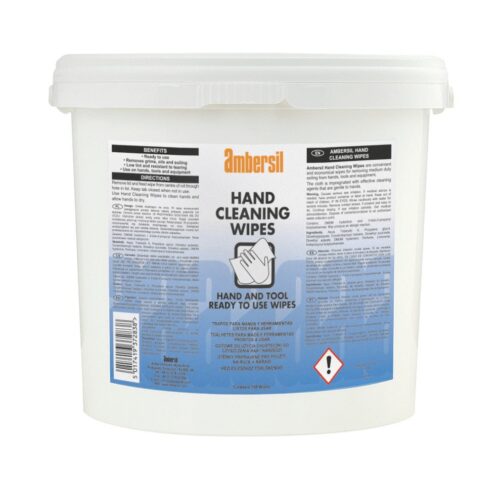 AMBERSIL HAND CLEANING WIPES, TUB OF 150